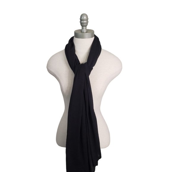 CT868 Long Black Ladies Wrap - Picture 1 of 3
